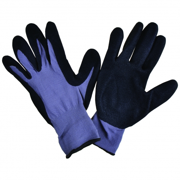 Glove nylon/nitrile, gray