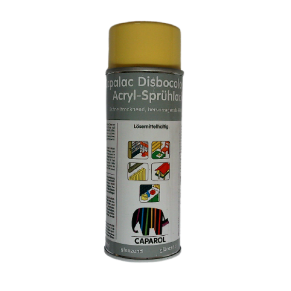Acrylic spray paint gold matt